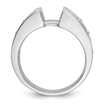 14K Weißgold Stift Set 1.3 Karat Kanalfassung Diamant Halbfassung Verlobungsring