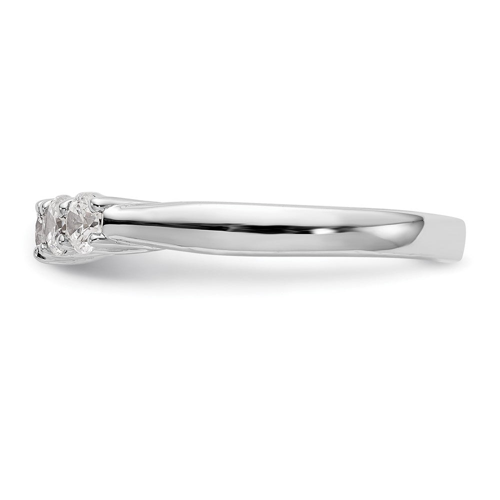 14K Weißgold Ehering mit natürlichen Diamanten