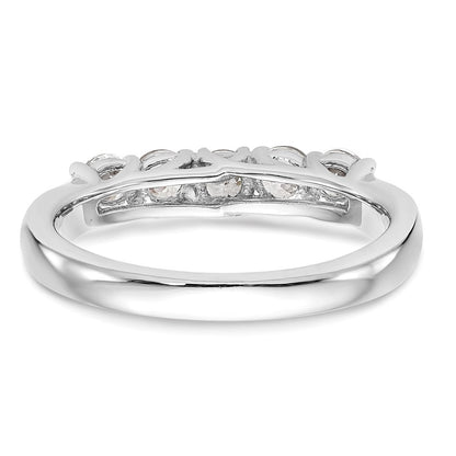 14K Weißgold Ehering mit natürlichen Diamanten