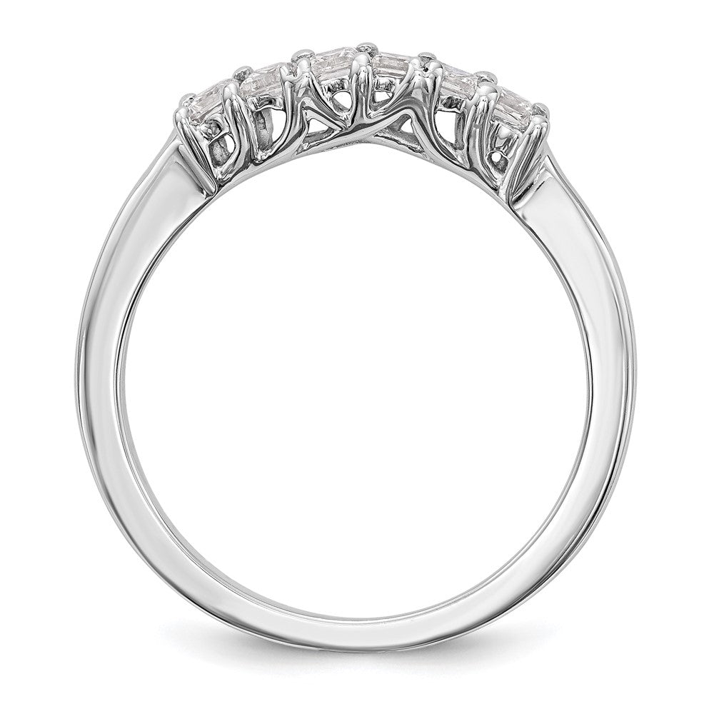 14K Weißgold Ehering mit natürlichen Diamanten