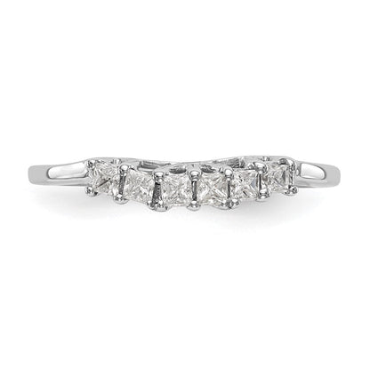 14K Weißgold Ehering mit natürlichen Diamanten