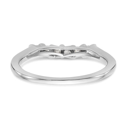 14K Weißgold Ehering mit natürlichen Diamanten