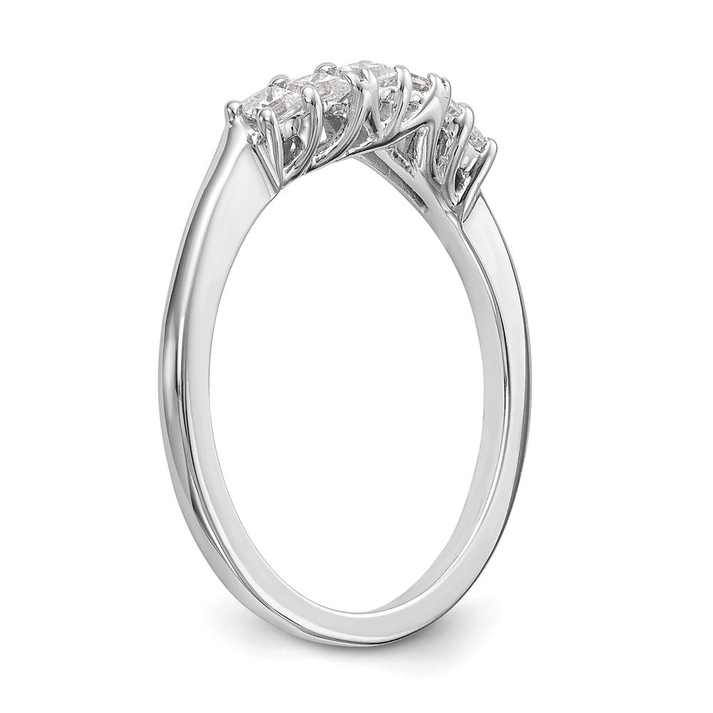 14K Weißgold Ehering mit natürlichen Diamanten
