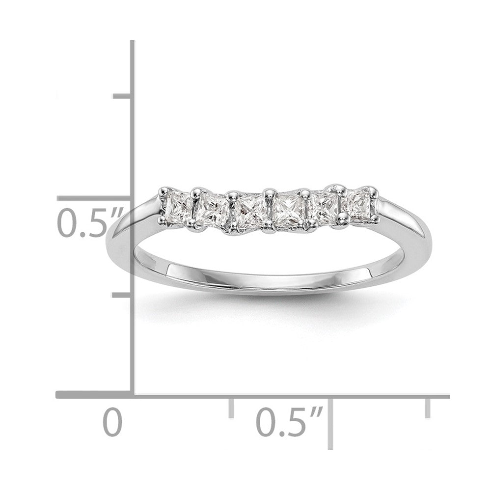 14K Weißgold Ehering mit natürlichen Diamanten