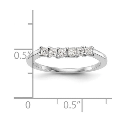 14K Weißgold Ehering mit natürlichen Diamanten