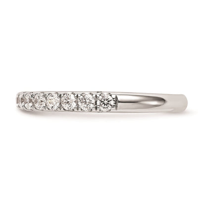 14K Weißgold Ehering mit natürlichen Diamanten
