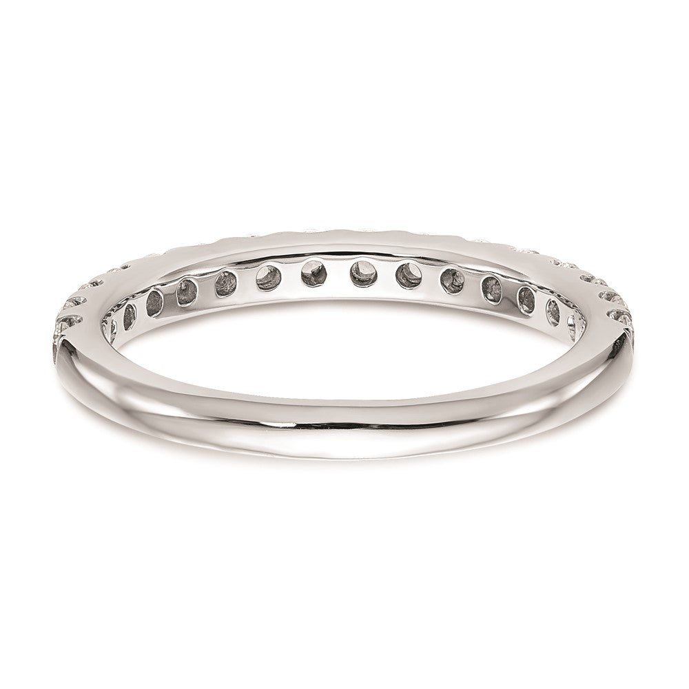14K Weißgold Ehering mit natürlichen Diamanten