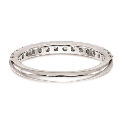 14K Weißgold Ehering mit natürlichen Diamanten