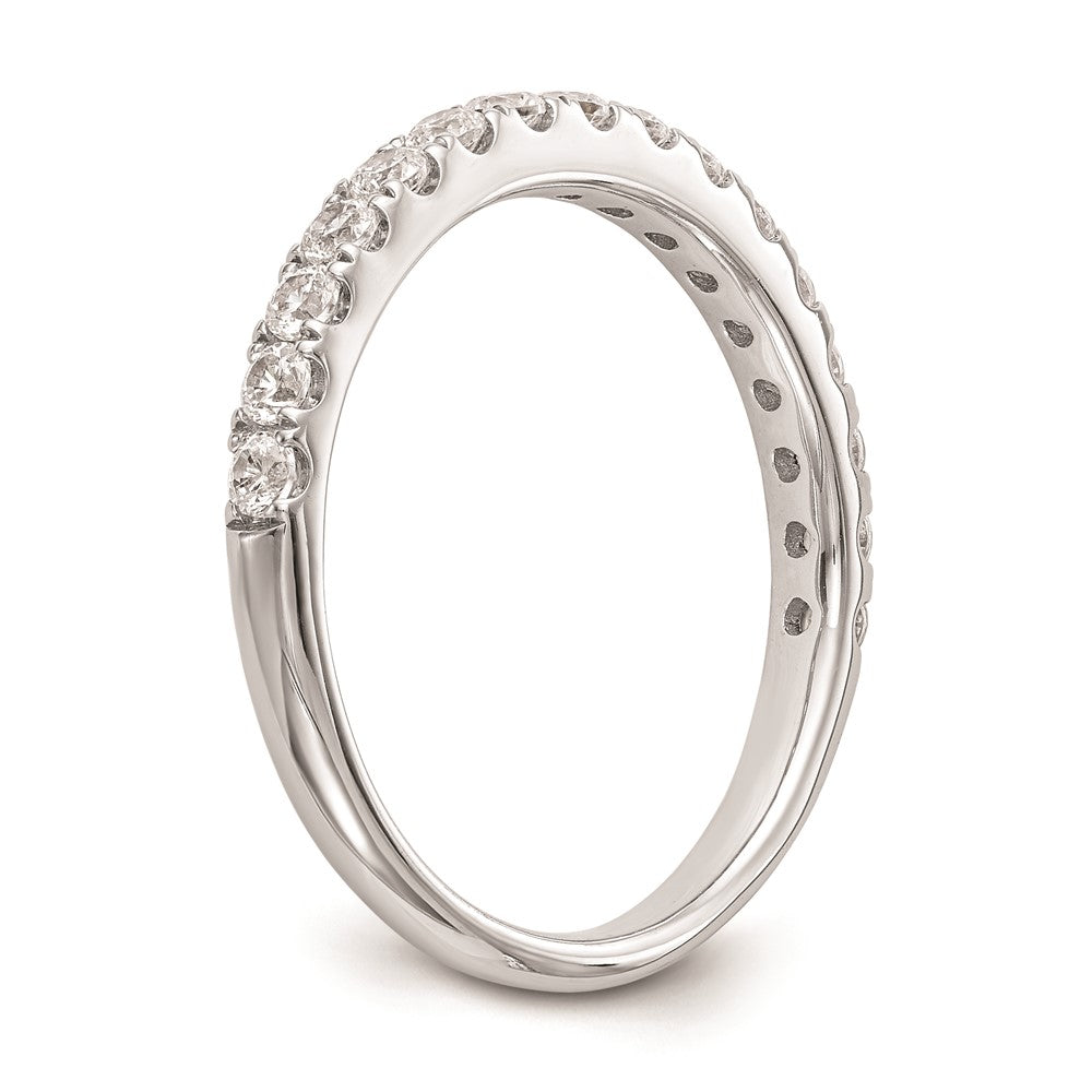 14K Weißgold Ehering mit natürlichen Diamanten