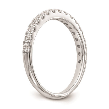 14K Weißgold Ehering mit natürlichen Diamanten