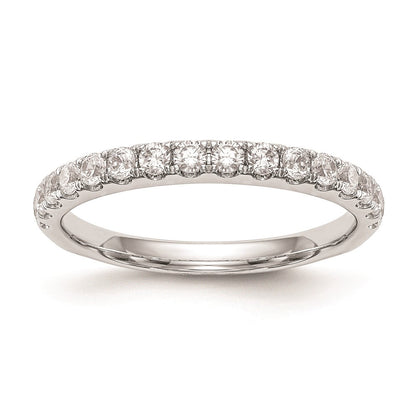 14K Weißgold Ehering mit natürlichen Diamanten