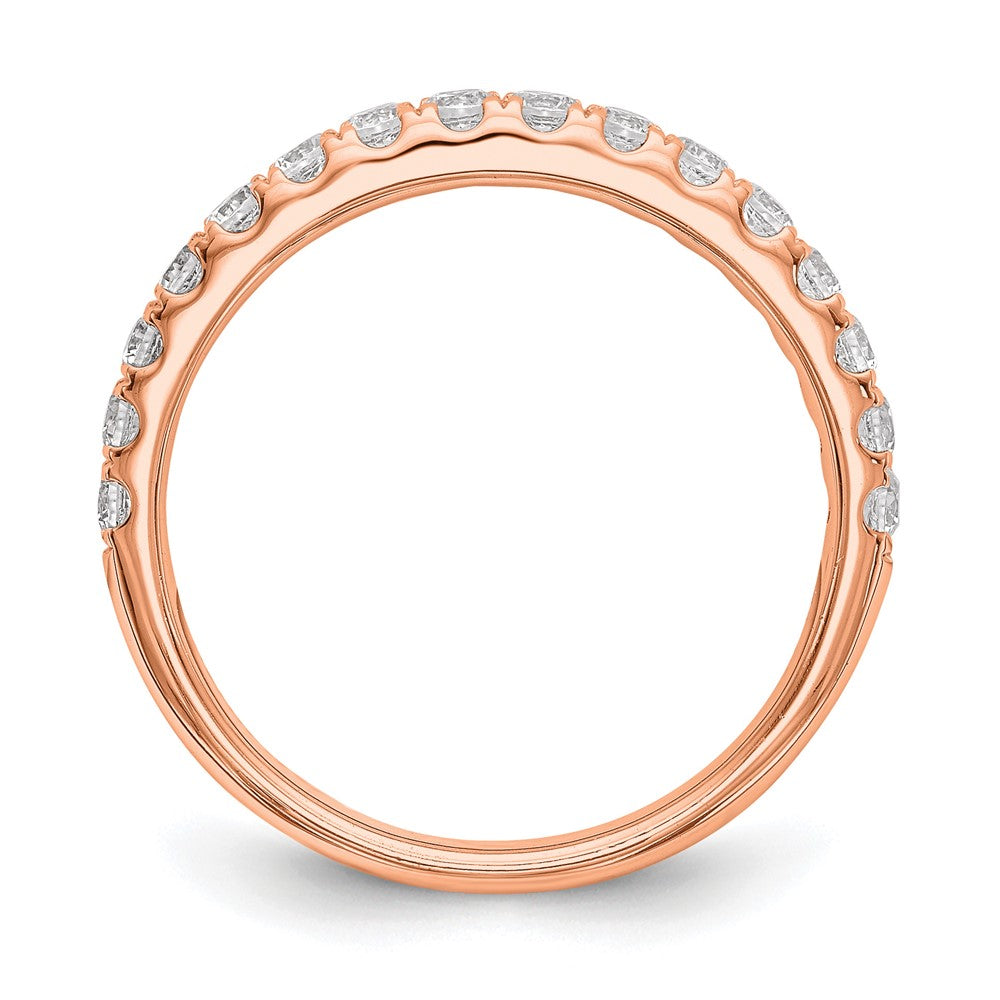 14K Roségold True Origin 1/2 Karat Im Labor Gezüchtet Diamant Vs D E F Ehering