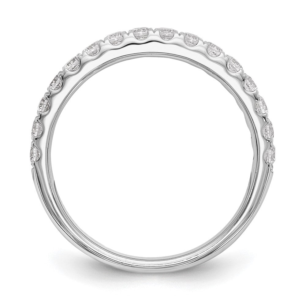 Ehering aus 14K Weißgold mit 0,5 ct. im Labor gezüchteten Diamanten, VS/SI+ G+