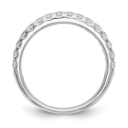 Ehering aus 14K Weißgold mit 0,5 ct. im Labor gezüchteten Diamanten, VS/SI+ G+