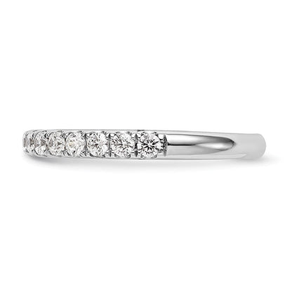 Ehering aus 14K Weißgold mit 0,5 ct. im Labor gezüchteten Diamanten, VS/SI+ G+