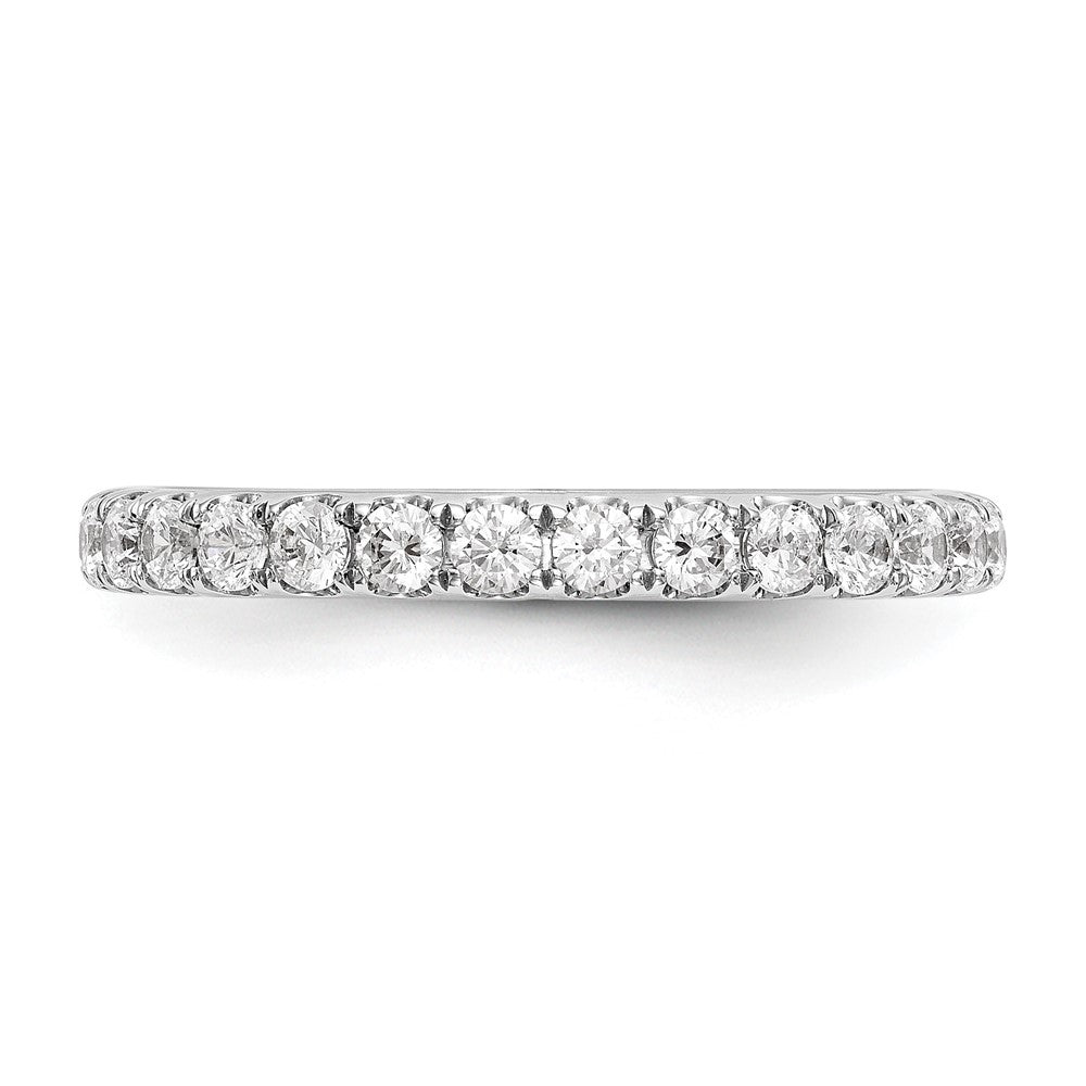 Ehering aus 14K Weißgold mit 0,5 ct. im Labor gezüchteten Diamanten, VS/SI+ G+