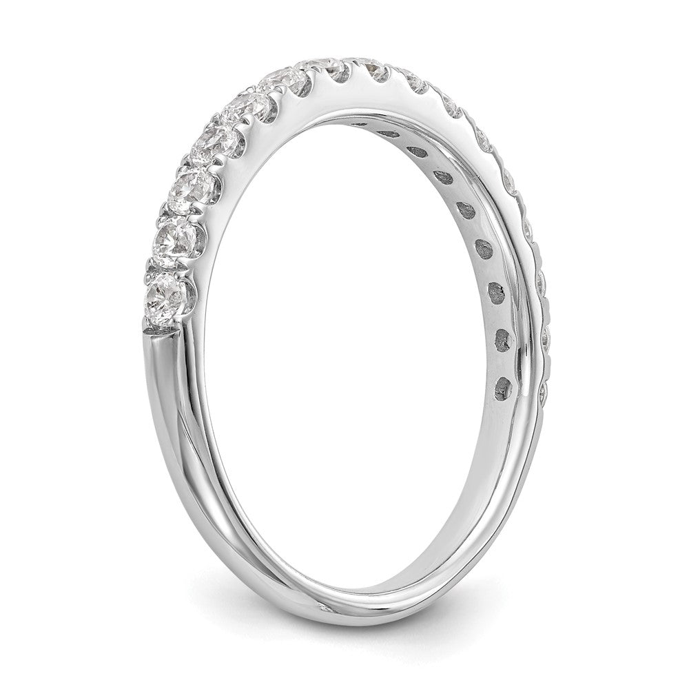 Ehering aus 14K Weißgold mit 0,5 ct. im Labor gezüchteten Diamanten, VS/SI+ G+