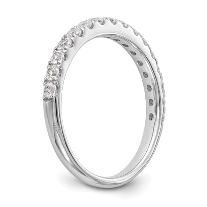 Ehering aus 14K Weißgold mit 0,5 ct. im Labor gezüchteten Diamanten, VS/SI+ G+