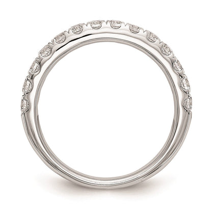 14K Weißgold Ehering mit natürlichen Diamanten
