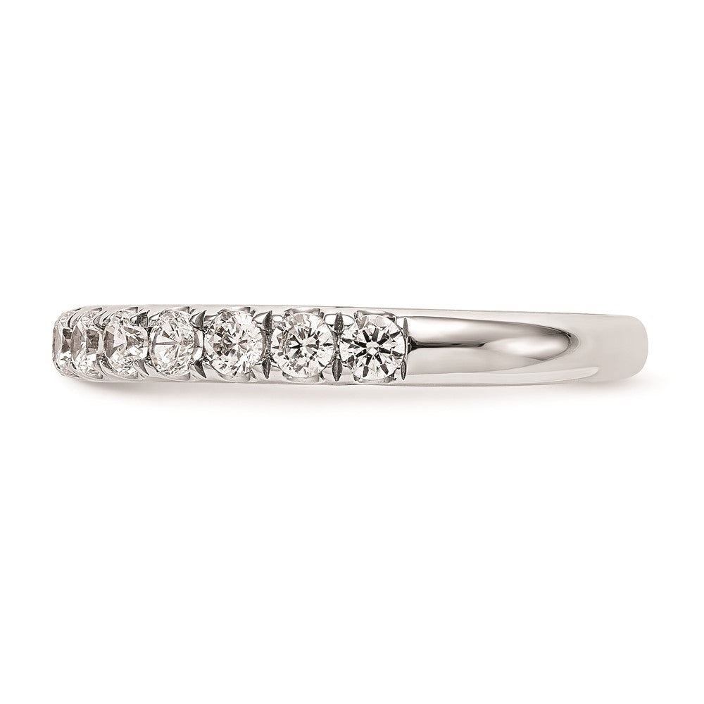 14K Weißgold Ehering mit natürlichen Diamanten