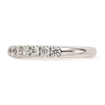 14K Weißgold Ehering mit natürlichen Diamanten