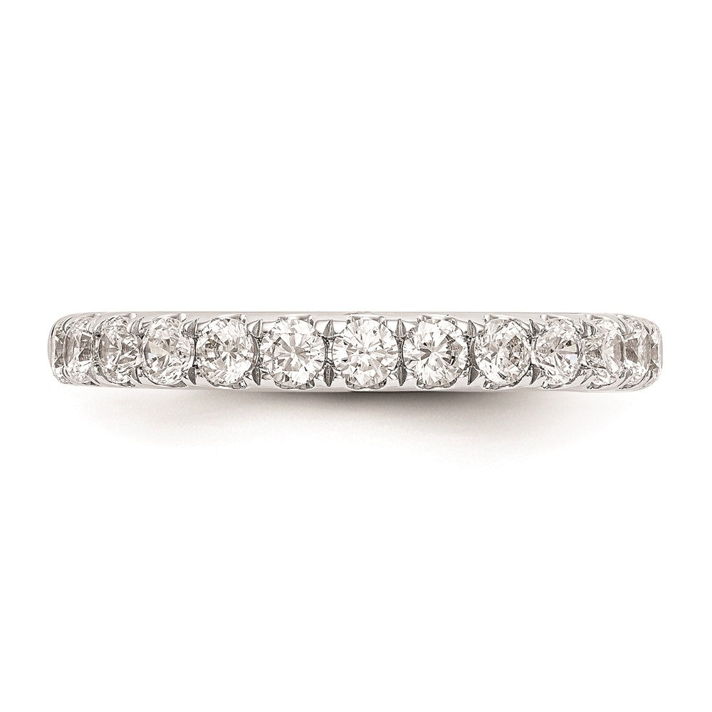 14K Weißgold Ehering mit natürlichen Diamanten
