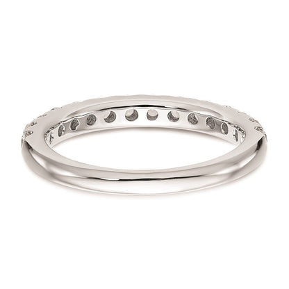 14K Weißgold Ehering mit natürlichen Diamanten