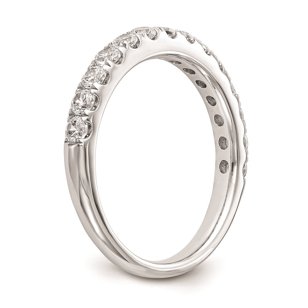 14K Weißgold Ehering mit natürlichen Diamanten