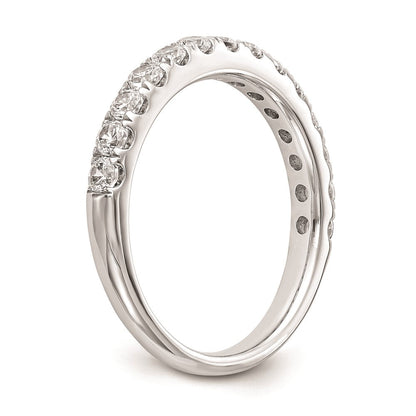 14K Weißgold Ehering mit natürlichen Diamanten
