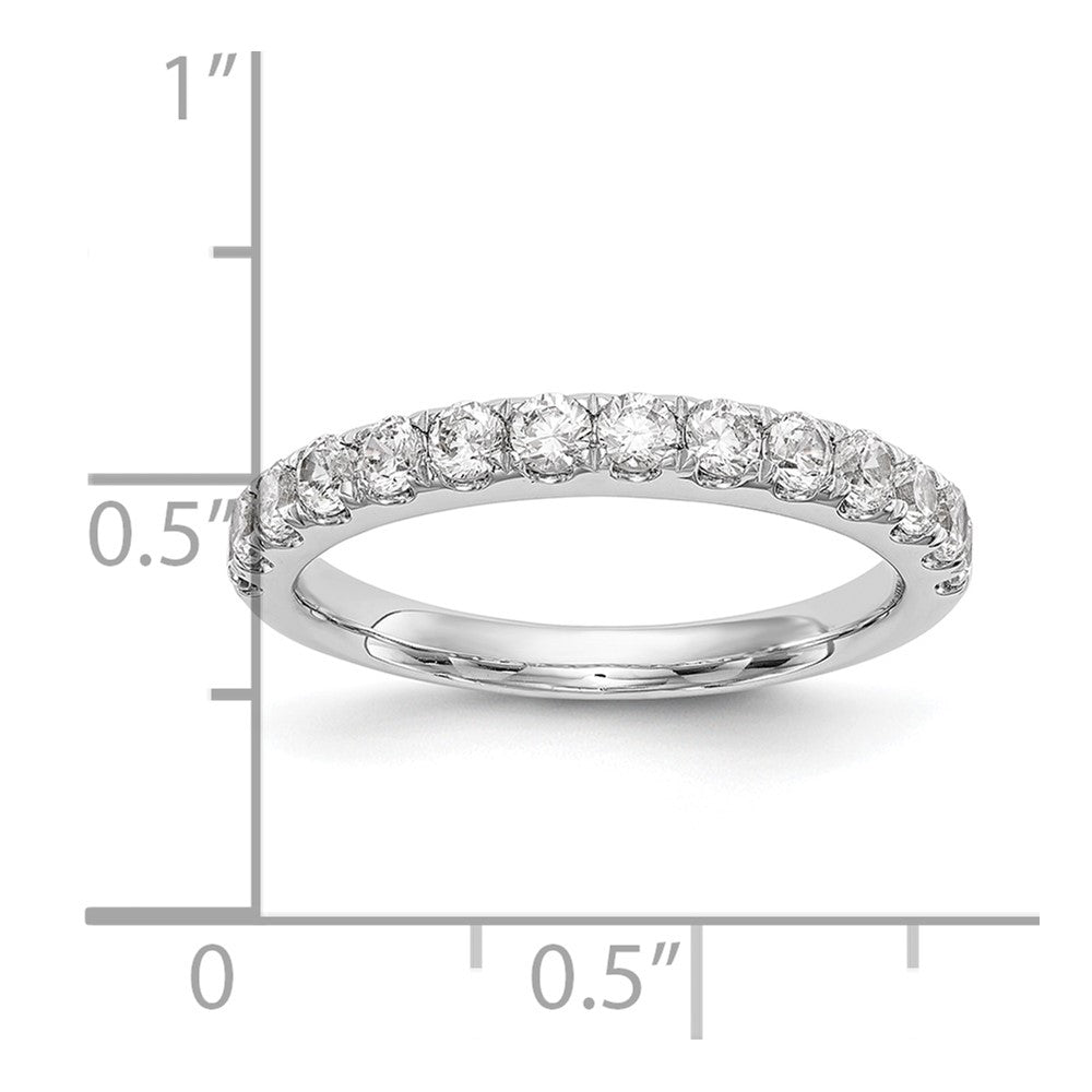14K Weißgold Ehering mit natürlichen Diamanten