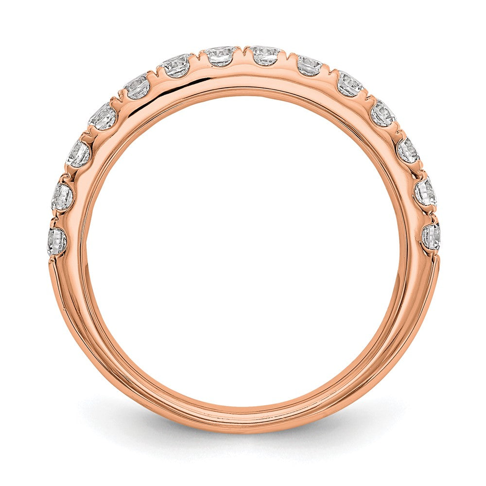 True Origin 14K Roségold 3/4 Karat Im Labor Gezüchtet Diamant Vs+ F+ Komplett Ehering Ring
