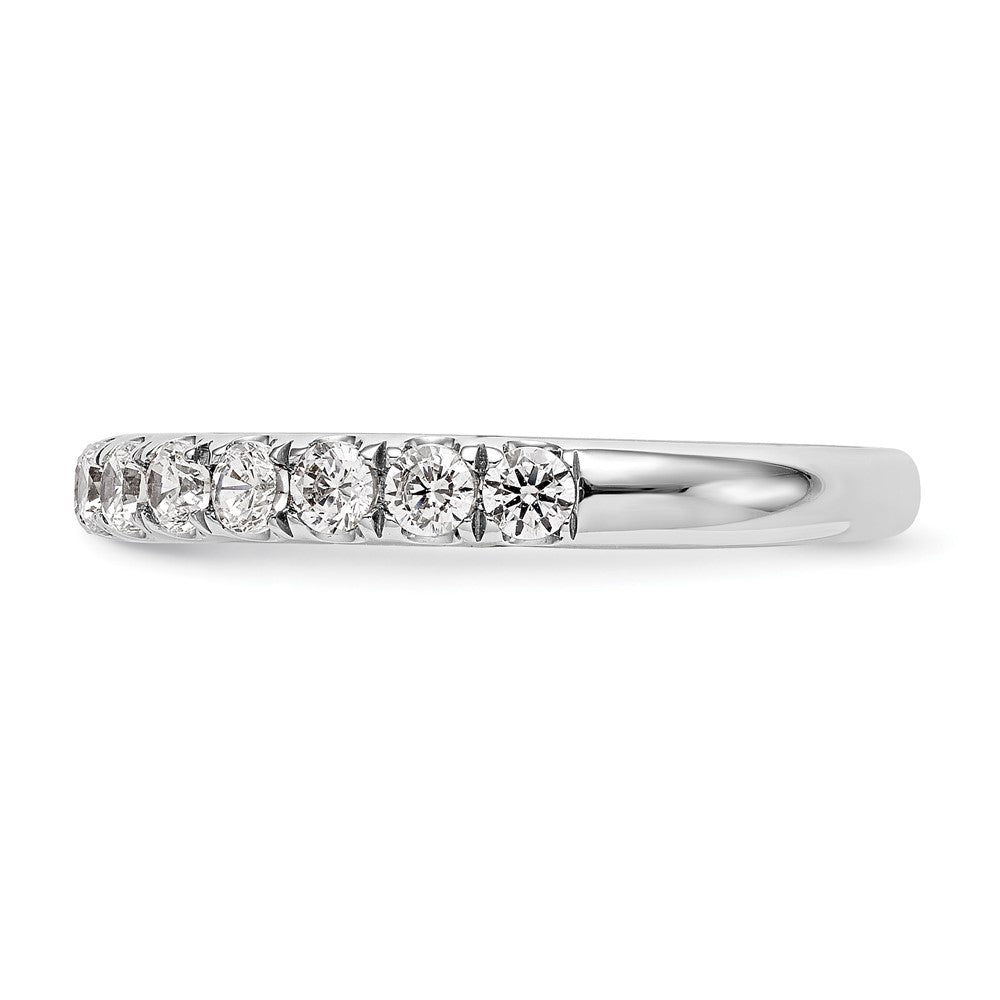 14K Weißgold Ehering mit 0,75 ct. Labor gezüchteten Diamanten, VS/SI+ G+