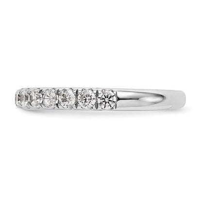 14K Weißgold Ehering mit 0,75 ct. Labor gezüchteten Diamanten, VS/SI+ G+