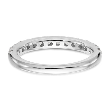 14K Weißgold Ehering mit 0,75 ct. Labor gezüchteten Diamanten, VS/SI+ G+