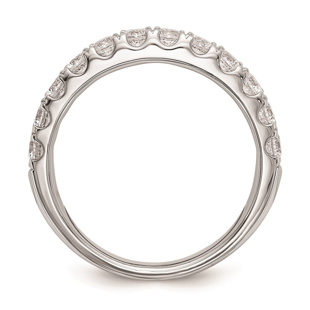 14K Weißgold Ehering mit natürlichen Diamanten