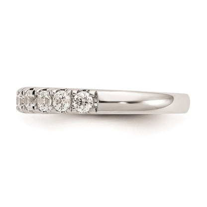 14K Weißgold Ehering mit natürlichen Diamanten