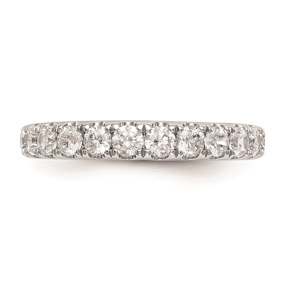 14K Weißgold Ehering mit natürlichen Diamanten