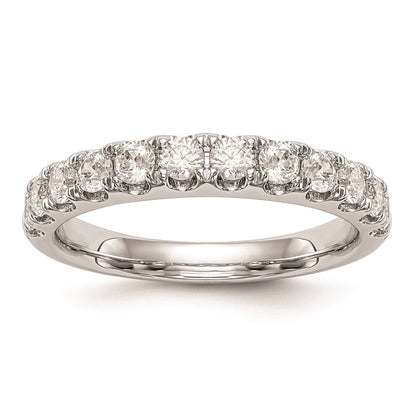 14K Weißgold Ehering mit natürlichen Diamanten