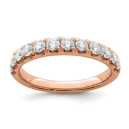 True Origin 14K Roségold 7/8 Karat Im Labor Gezüchtet Diamant Vs+ F+ Komplett Ehering Ring