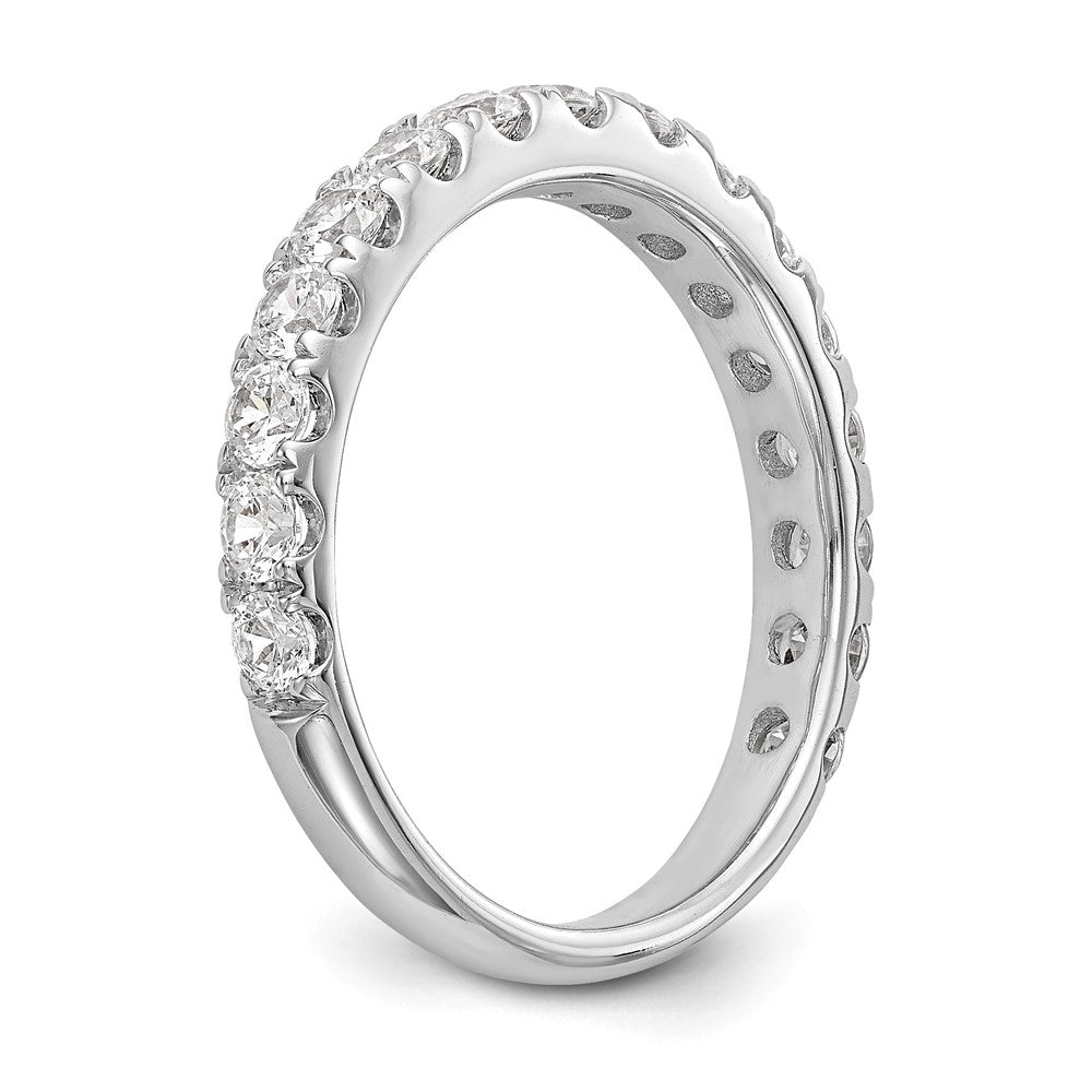 Ehering aus 14K Weißgold mit 0,875 ct. laborgezüchteten Diamanten, VS/SI+ G+
