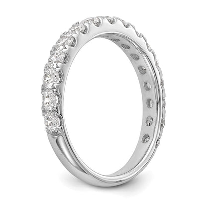 Ehering aus 14K Weißgold mit 0,875 ct. laborgezüchteten Diamanten, VS/SI+ G+