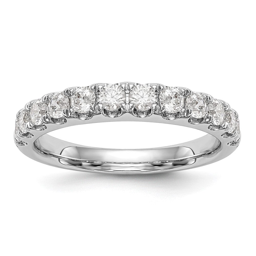 Ehering aus 14K Weißgold mit 0,875 ct. laborgezüchteten Diamanten, VS/SI+ G+