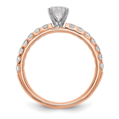 14K Roségold True Origin 1/2 Karat Im Labor Gezüchtet Diamant Vs D E F Halbfassung Stift Set Ring