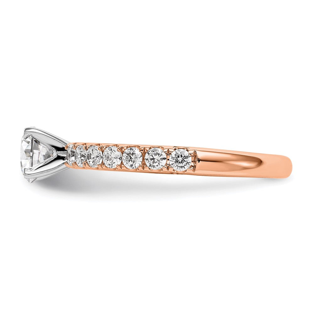 14K Roségold True Origin 1/2 Karat Im Labor Gezüchtet Diamant Vs D E F Halbfassung Stift Set Ring