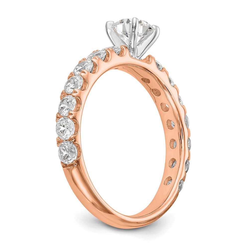 14K Roségold True Origin 1/2 Karat Im Labor Gezüchtet Diamant Vs D E F Halbfassung Stift Set Ring