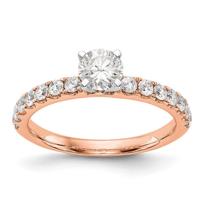 14K Roségold True Origin 1/2 Karat Im Labor Gezüchtet Diamant Vs D E F Halbfassung Stift Set Ring