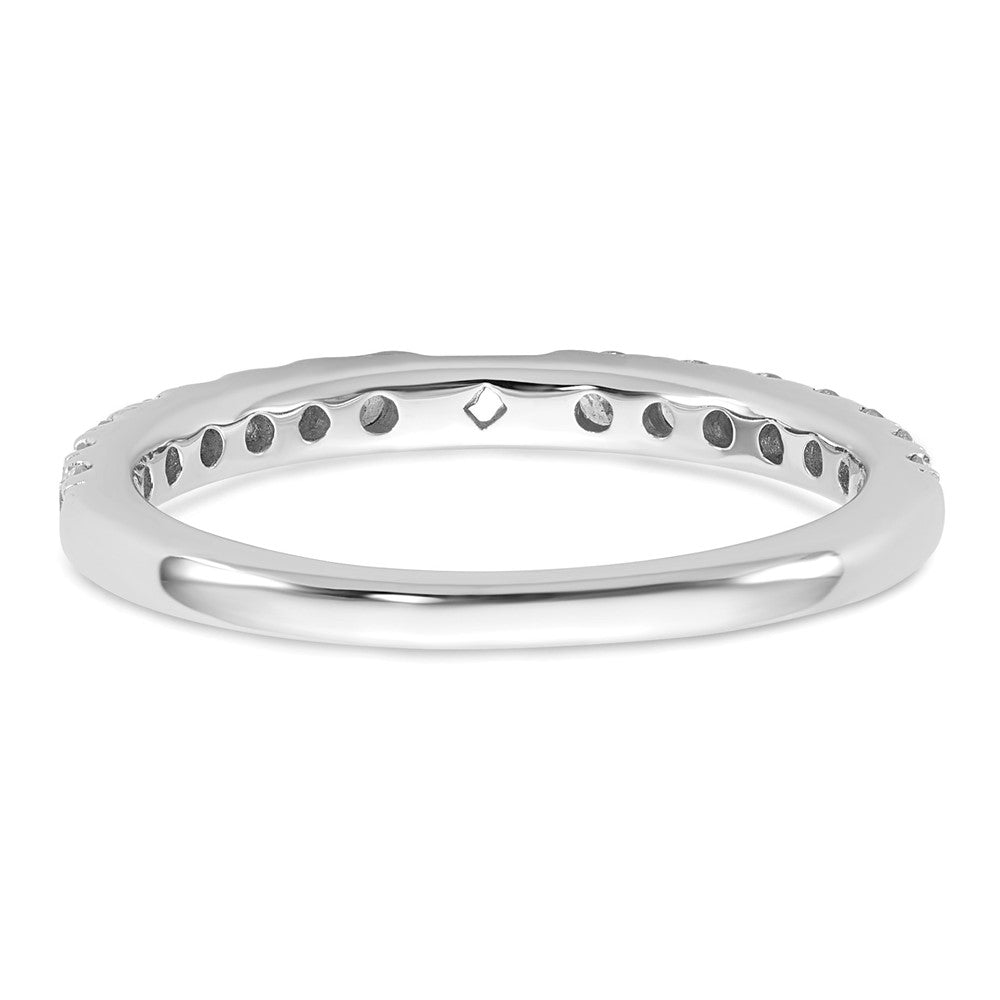 14K Weißgold Verlobungsring mit 0,5 ct. im Labor gezüchteten Diamanten VS/SI+ G+ in Krappenfassung