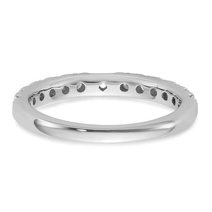 14K Weißgold Verlobungsring mit 0,625 ct. laborgezüchtetem Diamant, VS/SI+ G+, Semi-Mount, Zargenfassung