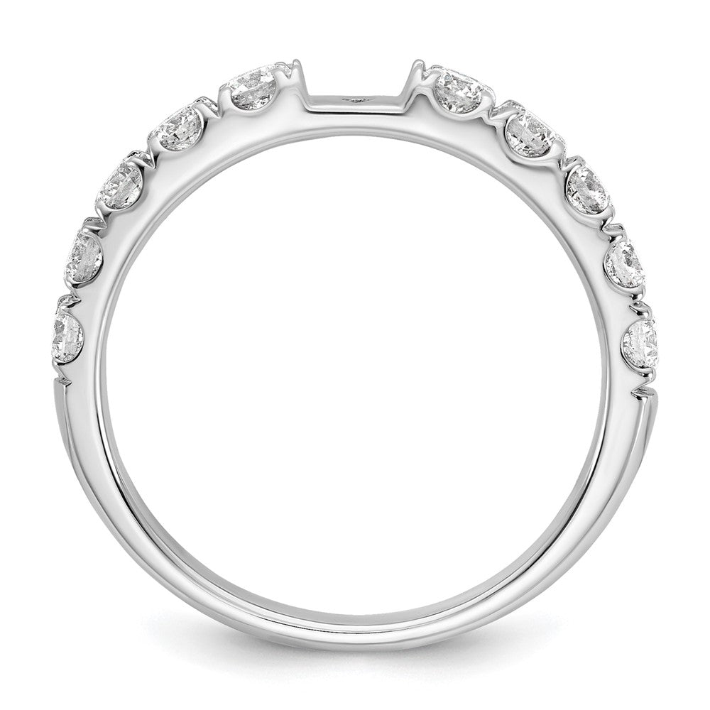 14K Weißgold Verlobungsring mit 0,75 ct. im Krappenfassung gefasstem, im Labor gezüchtetem Diamanten VS/SI+ G+