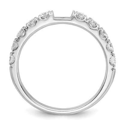 14K Weißgold Verlobungsring mit 0,75 ct. im Krappenfassung gefasstem, im Labor gezüchtetem Diamanten VS/SI+ G+